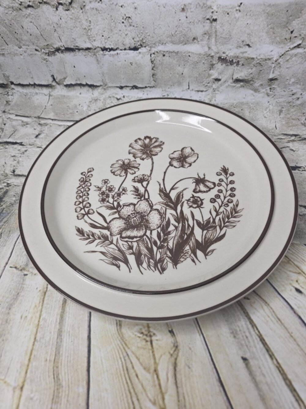 Design Four Stoneware 700 Indian Summer by Sango 12" Chop Plate Round Platter